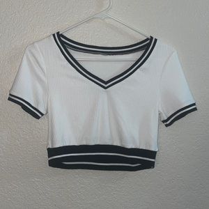 Small white crop top